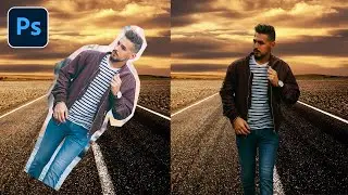 Menyatukan Objek dengan Background - Manipulasi Foto mengubah background dengan PHOTOSHOP