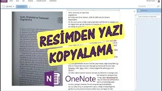 Resimden Yazı Kopyalama I One Note