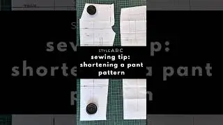 Style Arc - Sewing Tip - Shortening a Pant Pattern