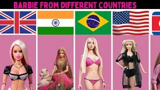 Asking AI to Create a Barbie For Each Country | Pictures of barbie