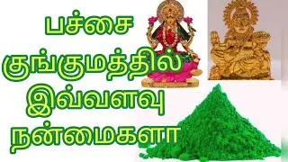 பச்சை நிற குங்குமத்தின் சிறப்புகள்/பச்சை நிற குங்குமத்தின் அற்புத பயன்கள்/Pachai kungumam benefits