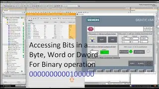 TIA Portal: Accessing bits in Byte,Word or Dword for binary operation | TIA Lesson-25 |HMI Lesson-06