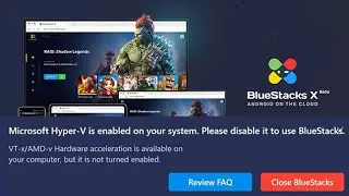 BlueStacks | Not Install Not Run Due to Hyper-V(Hyper-V Disable But Not Working)Fixed