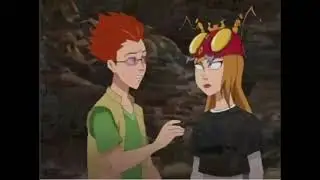 Cartoon girl gets hypnotized with a mind control helmet