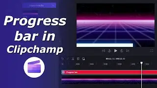 Add progress bar to video in Clipchamp