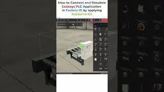 How to Connect and Simulate Codesys PLC Application in Factory IO by applying KepServerEX #shorts