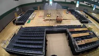 Timelapse construction of a racquetball court