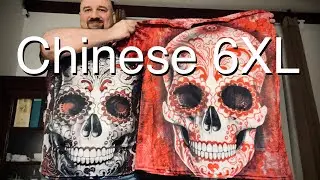 Chinese 6XL skull 💀 print t-shirts