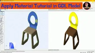 | Archicad Tutorial | - | Step to Step Apply Material Tutorial in GDL Model  | 3D Tutorial |