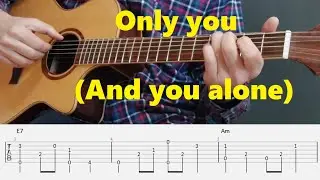 Only you (And you alone) - The Platters - Fingerstyle Guitar Tutorial tabs and chords