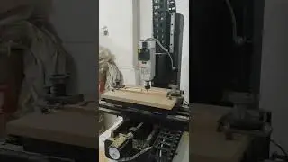 CNC machine test run 