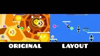 "B" Original vs Layout | Geometry Dash Comparison