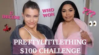 Pretty Little Thing $100 challenge . Size 8 VS Size 14/16