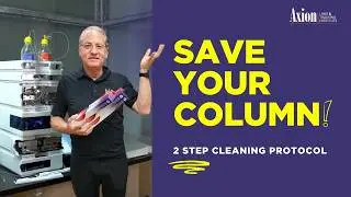 Clean a reverse phase HPLC Column in 2 steps.