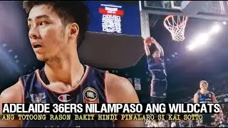 Dismayado Ang Mga Pinoy Fans Sa Pagkapanalo Nila Ni Kai Sotto at Ang Adelaide 36ers Kontra Ang Perth