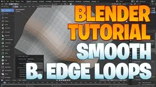 Blender beginner series No. 38 - Smooth bridge edge loops
