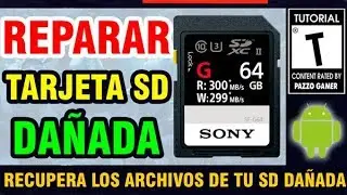 💻COMO REPARAR TARJETA SD DAÑADA | RECUPERAR ARCHIVOS DE TARJETA MICRO SD🛠️ ANDROID | FUNCIONA 100%