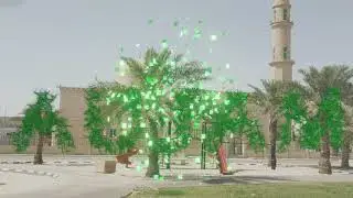 By blender geometry node Aujam word  كلمة اوجام بستخدام بلندر
