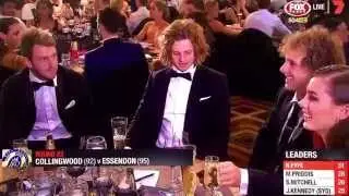 Nat Fyfe wins the AFL Brownlow Medal 2015