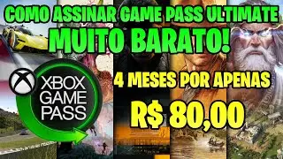 GAME PASS ULTIMATE MUITO BARATO!! 4 MESES DE GAME PASS ULTIMATE PREÇO IMBATIVEL!!