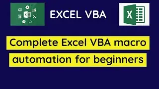 Complete Excel VBA macro training - from beginner to advanced skills