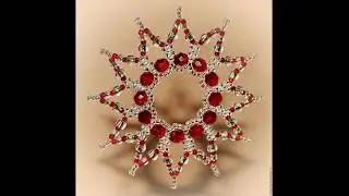 Снежинки из бисера , стекляруса, бусин.