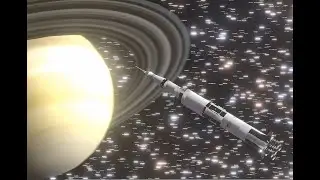 Blender Rocket & Saturn Loop Video Animation | Original Music