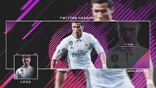 FIFA 18 l Twitter Header & Logo template #1 PSD - Free Download