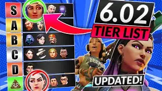 NEW AGENTS TIER LIST for Patch 6.01 - SO MANY AGENT CHANGES! - Valorant Guide