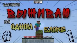 Выживание какого-то чела на одном блоке #1