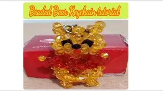 Beaded Bear Key chain  tutorial part 8