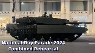 Singapore National Day Parade 2024 Combined Rehearsal - Gun Salute | Aerial Display | Mobile Column