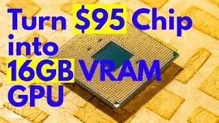 Democratize AI: turn $95 AMD APU into a 16GB VRAM GPU AI workhorse. Demo of AI app. stable diffusion