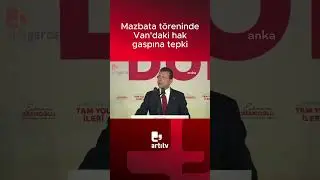 Ekrem İmamoğlu'ndan mazbata töreninde Van'daki hak gaspına tepki!