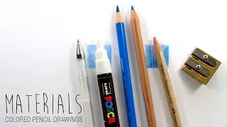 Drawing Materials/Art Supplies I use for my colored pencil drawings | Emmy Kalia