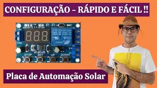 Como configurar plaquinha de automação solar - Energia Solar Off Grid - Transferência - Contatora
