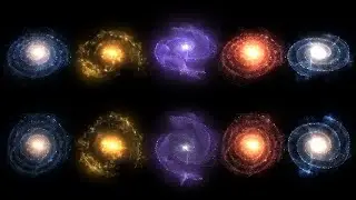 Galaxy Space Flight Background Looping Visuals