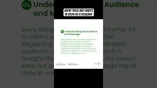 Bad habits to avoid as a Designer in 2024. 