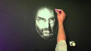 STEVE JOBS Artist Tribute (Pg.8) Awesome portrait of steve made with salt! by Bashir Sultani