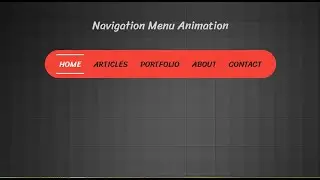 Navigation Menu Bar | How to create Navigation Menu in HTML | Navigation Menu Animation