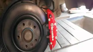 Установка накладок brembo. Часть №2