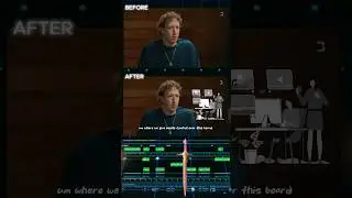 Mark Zuckerberg 🤯 Before & After Video Edit on Capcut #capcut #videoediting #shorts #beforeandafter