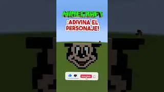 🎨🧩 ¿Quién es Este Personaje Clásico? 🐭 Adivina el Pixel Art en Minecraft 🎮 #shorts