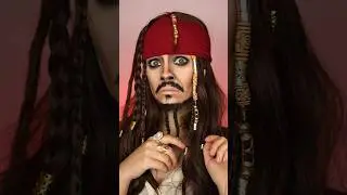 Captain Jack Sparrow 🏴‍☠️ #makeuptransformation