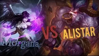 Alistar vs Morgana/Алистар против Моргана полноя и интересная игра, Лига Легенд