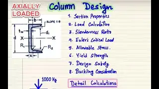Intermediate Structural Column Design (Axial Loading)
