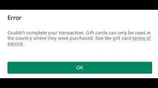 How To Fix Gift Card Can Only Be Used in Country Where they Were Purchased | Simple Method