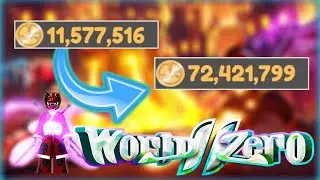 HOW TO GET GOLD FAST AND EASY IN WORLD ZERO | Roblox World Zero