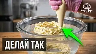 ПРОСТОЙ пасхальный декор: шоколадные ГНЕЗДА (веночки) для украшения куличей, тортов и десертов