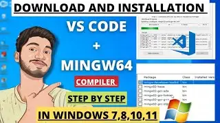Download & Install VS code with C Compiler | Mingw install | C programming